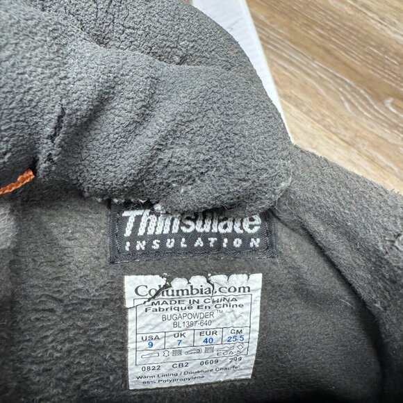 Columbia Bugapowder  Suede/Rubber Winter Boots Women's Size 9 - Picture 6 of 8